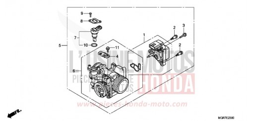 THROTTLE BODY VT750SB de 2011
